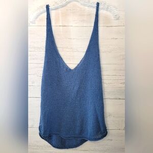 Free People Blue Tank Top